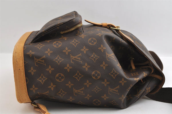 Authentic Louis Vuitton Monogram Montsouris GM Backpack M51135 LV 5531I