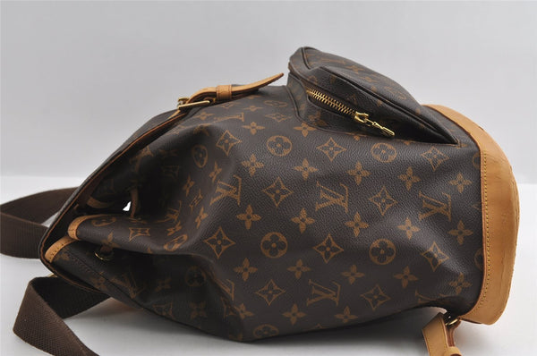 Authentic Louis Vuitton Monogram Montsouris GM Backpack M51135 LV 5531I