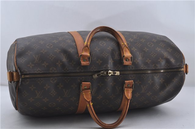 Auth Louis Vuitton Monogram Keepall Bandouliere 50 Boston Bag M41416 LV 5532C
