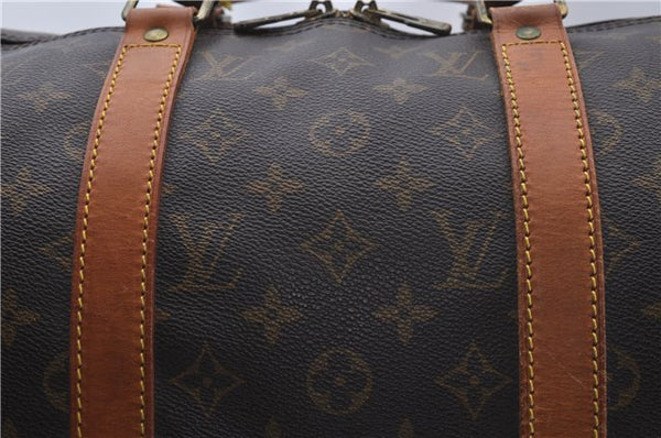 Auth Louis Vuitton Monogram Keepall Bandouliere 50 Boston Bag M41416 LV 5532C