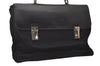 Authentic PRADA Vintage Nylon Tessuto Leather Business BriefCase Black 5532I