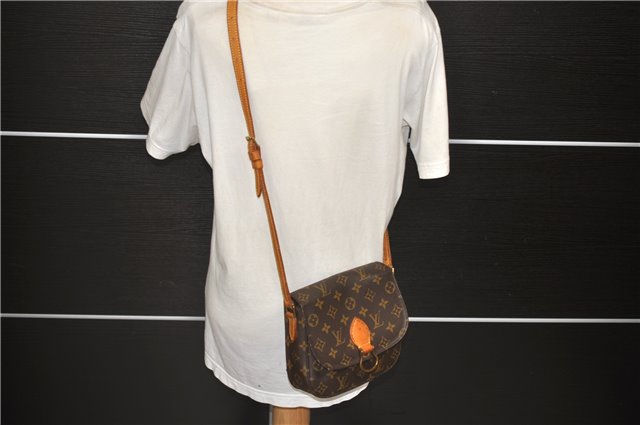 Auth Louis Vuitton Monogram Saint Cloud MM Shoulder Cross Bag M51243 LV 5533D