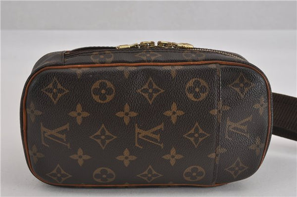 Authentic Louis Vuitton Monogram Pochette Gange Waist Body Bag M51870 LV 5533F