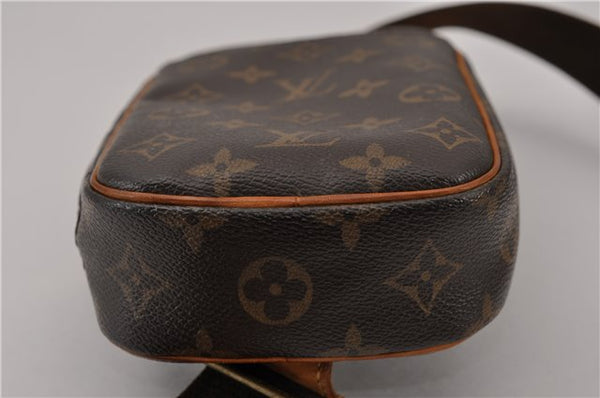 Authentic Louis Vuitton Monogram Pochette Gange Waist Body Bag M51870 LV 5533F