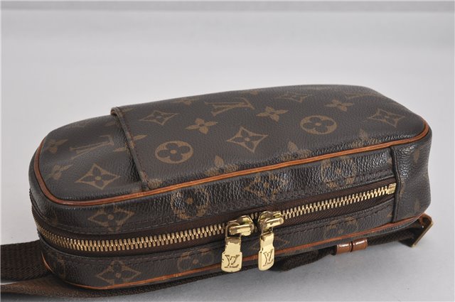 Authentic Louis Vuitton Monogram Pochette Gange Waist Body Bag M51870 LV 5533F