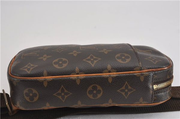 Authentic Louis Vuitton Monogram Pochette Gange Waist Body Bag M51870 LV 5533F