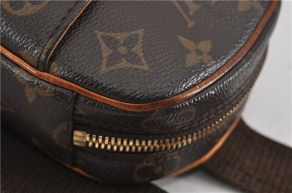 Authentic Louis Vuitton Monogram Pochette Gange Waist Body Bag M51870 LV 5533F