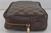 Authentic LOUIS VUITTON Damier Trousse Toilette Clutch Hand Bag N47623 LV 5534C