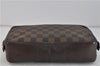 Authentic LOUIS VUITTON Damier Trousse Toilette Clutch Hand Bag N47623 LV 5534C
