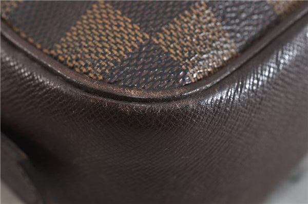 Authentic LOUIS VUITTON Damier Trousse Toilette Clutch Hand Bag N47623 LV 5534C