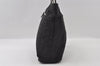 Authentic FENDI Zucca Vintage Tote Shoulder Bag Nylon Leather Black 5534I