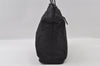 Authentic FENDI Zucca Vintage Tote Shoulder Bag Nylon Leather Black 5534I