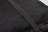 Authentic FENDI Zucca Vintage Tote Shoulder Bag Nylon Leather Black 5534I