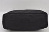 Authentic FENDI Zucca Vintage Tote Shoulder Bag Nylon Leather Black 5534I