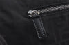 Authentic FENDI Zucca Vintage Tote Shoulder Bag Nylon Leather Black 5534I