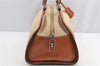 Authentic PRADA Vintage Canvas Leather Shoulder Tote Bag Beige Brown 5535I