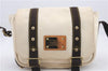 Auth Louis Vuitton Antigua Buzas PM Shoulder Cross Bag Ivory M40042 LV 5536D