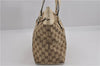 Authentic GUCCI Abbey Shoulder Tote Bag GG Canvas Leather 141470 Brown 5536F