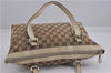 Authentic GUCCI Abbey Shoulder Tote Bag GG Canvas Leather 141470 Brown 5536F
