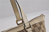 Authentic GUCCI Abbey Shoulder Tote Bag GG Canvas Leather 141470 Brown 5536F