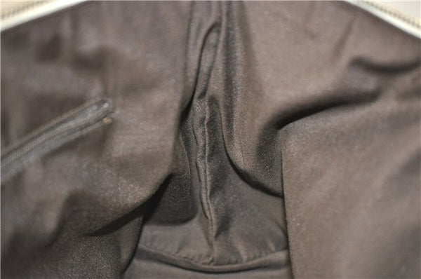 Authentic GUCCI Abbey Shoulder Tote Bag GG Canvas Leather 141470 Brown 5536F