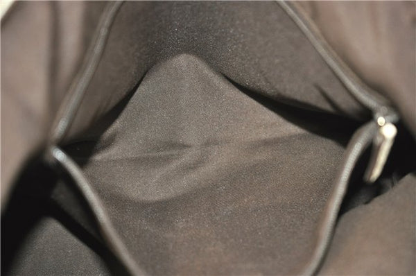 Authentic GUCCI Abbey Shoulder Tote Bag GG Canvas Leather 141470 Brown 5536F