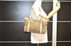 Authentic GUCCI Abbey Shoulder Tote Bag GG Canvas Leather 141470 Brown 5536F