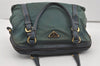 Authentic PRADA Nylon Tessuto Leather 2Way Shoulder Hand Tote Bag Green 5537I