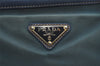 Authentic PRADA Nylon Tessuto Leather 2Way Shoulder Hand Tote Bag Green 5537I