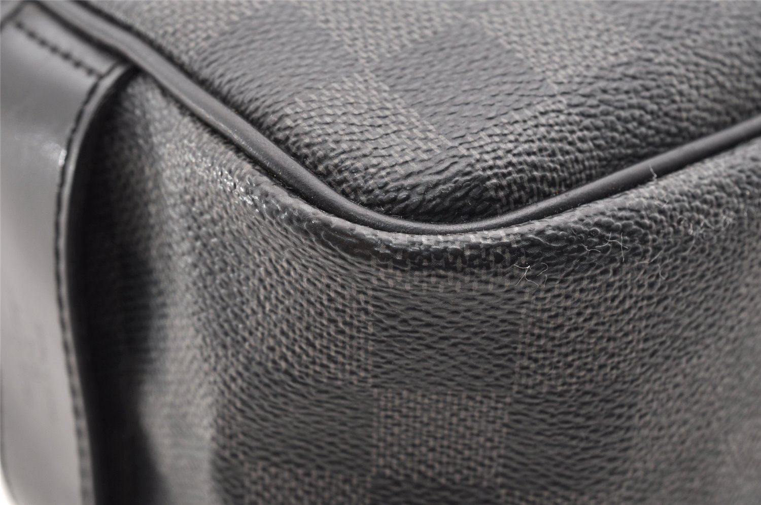 Authentic Louis Vuitton Damier Graphite Toiletry Hand Bag Pouch N47625 LV 5539I