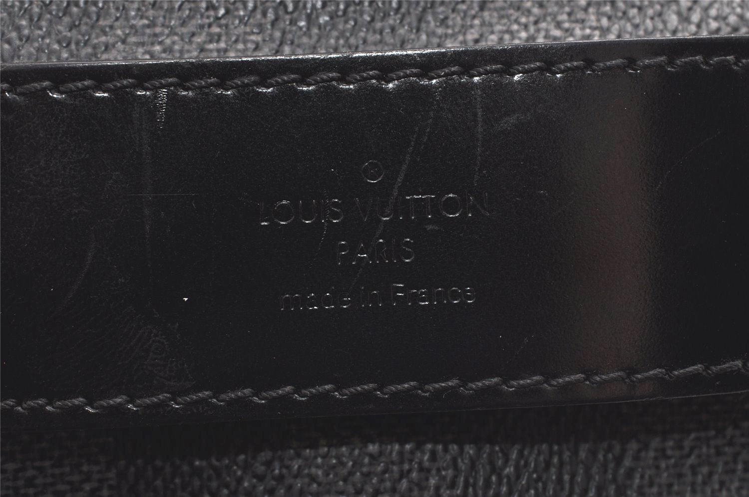 Authentic Louis Vuitton Damier Graphite Toiletry Hand Bag Pouch N47625 LV 5539I