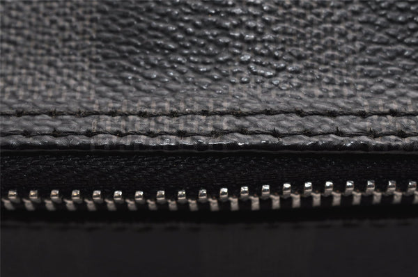 Authentic Louis Vuitton Damier Graphite Toiletry Hand Bag Pouch N47625 LV 5539I