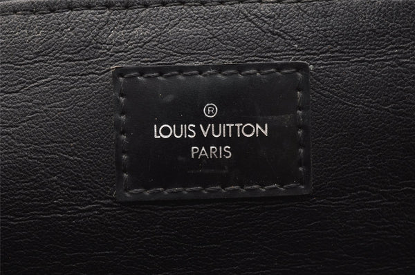 Authentic Louis Vuitton Damier Graphite Toiletry Hand Bag Pouch N47625 LV 5539I