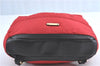 Authentic BURBERRY Backpack Nylon Polyester Leather Red Black 5540B