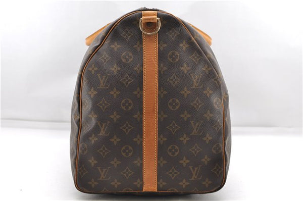 Auth Louis Vuitton Monogram Keepall Bandouliere 60 Boston Bag M41412 LV 5541D