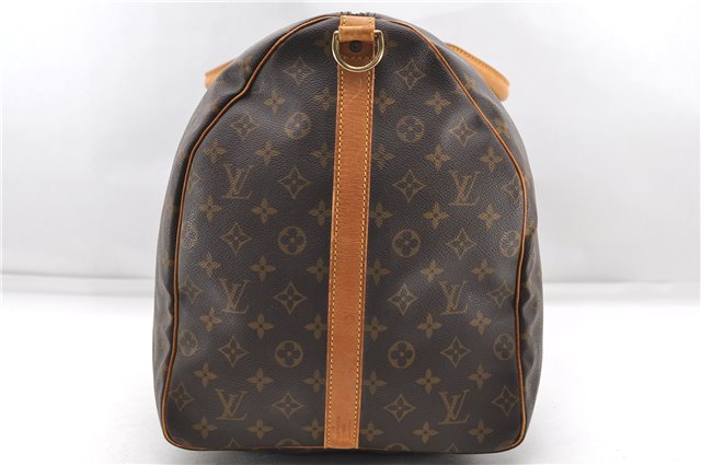 Auth Louis Vuitton Monogram Keepall Bandouliere 60 Boston Bag M41412 LV 5541D