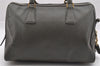 Authentic PRADA Saffiano Leather 2Way Shoulder Hand Boston Bag Khaki 5542I