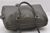 Authentic PRADA Saffiano Leather 2Way Shoulder Hand Boston Bag Khaki 5542I