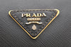 Authentic PRADA Saffiano Leather 2Way Shoulder Hand Boston Bag Khaki 5542I