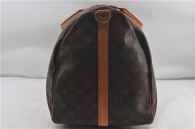 Auth Louis Vuitton Monogram Keepall Bandouliere 60 Boston Bag M41412 LV 5543D
