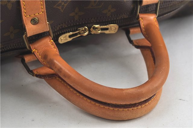 Auth Louis Vuitton Monogram Keepall Bandouliere 60 Boston Bag M41412 LV 5543D