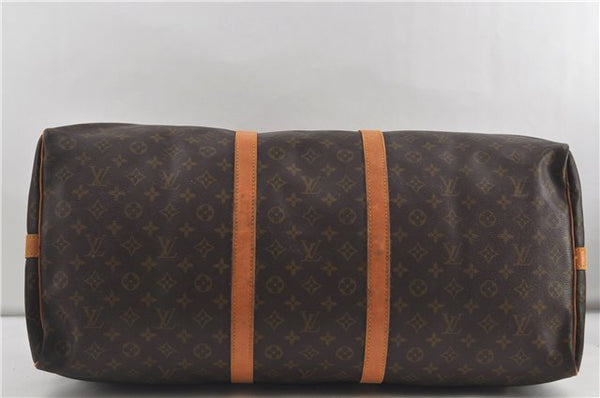 Auth Louis Vuitton Monogram Keepall Bandouliere 60 Boston Bag M41412 LV 5543D