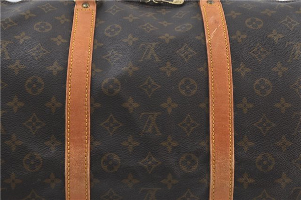 Auth Louis Vuitton Monogram Keepall Bandouliere 60 Boston Bag M41412 LV 5543D