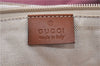 Authentic GUCCI Shoulder Tote Bag Purse GG Nylon Leather 295252 Pink 5544C