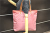 Authentic GUCCI Shoulder Tote Bag Purse GG Nylon Leather 295252 Pink 5544C