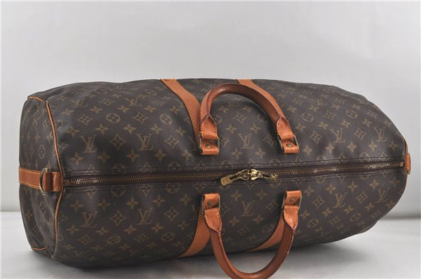 Auth Louis Vuitton Monogram Keepall Bandouliere 55 Boston Bag M41414 LV 5544D