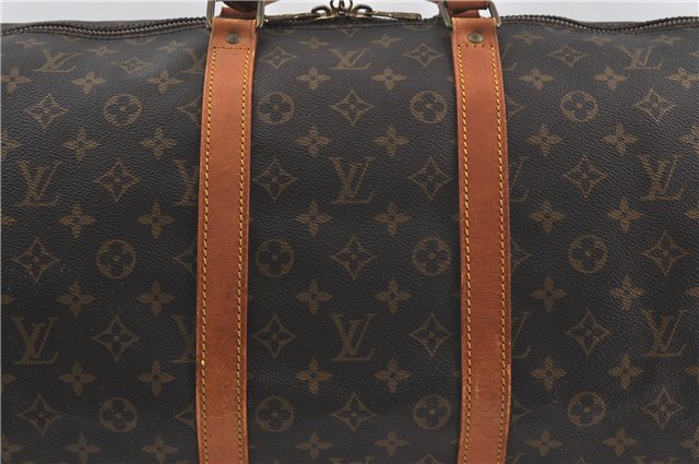 Auth Louis Vuitton Monogram Keepall Bandouliere 55 Boston Bag M41414 LV 5544D