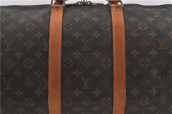 Auth Louis Vuitton Monogram Keepall Bandouliere 55 Boston Bag M41414 LV 5544D