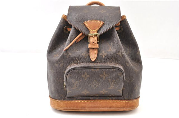 Authentic Louis Vuitton Monogram Montsouris PM Backpack M51137 LV 5544F