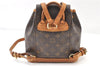 Authentic Louis Vuitton Monogram Montsouris PM Backpack M51137 LV 5544F
